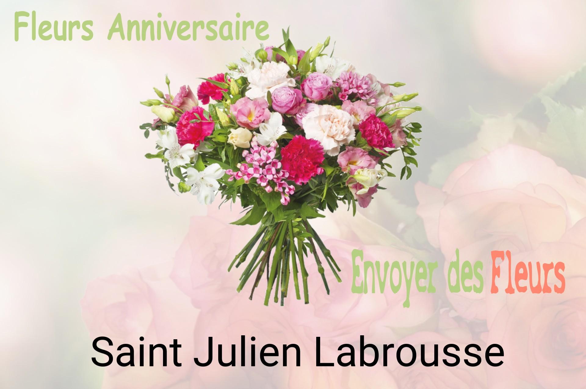 Bouquet de fleurs d’anniversaire livré à Saint-Julien-Labrousse