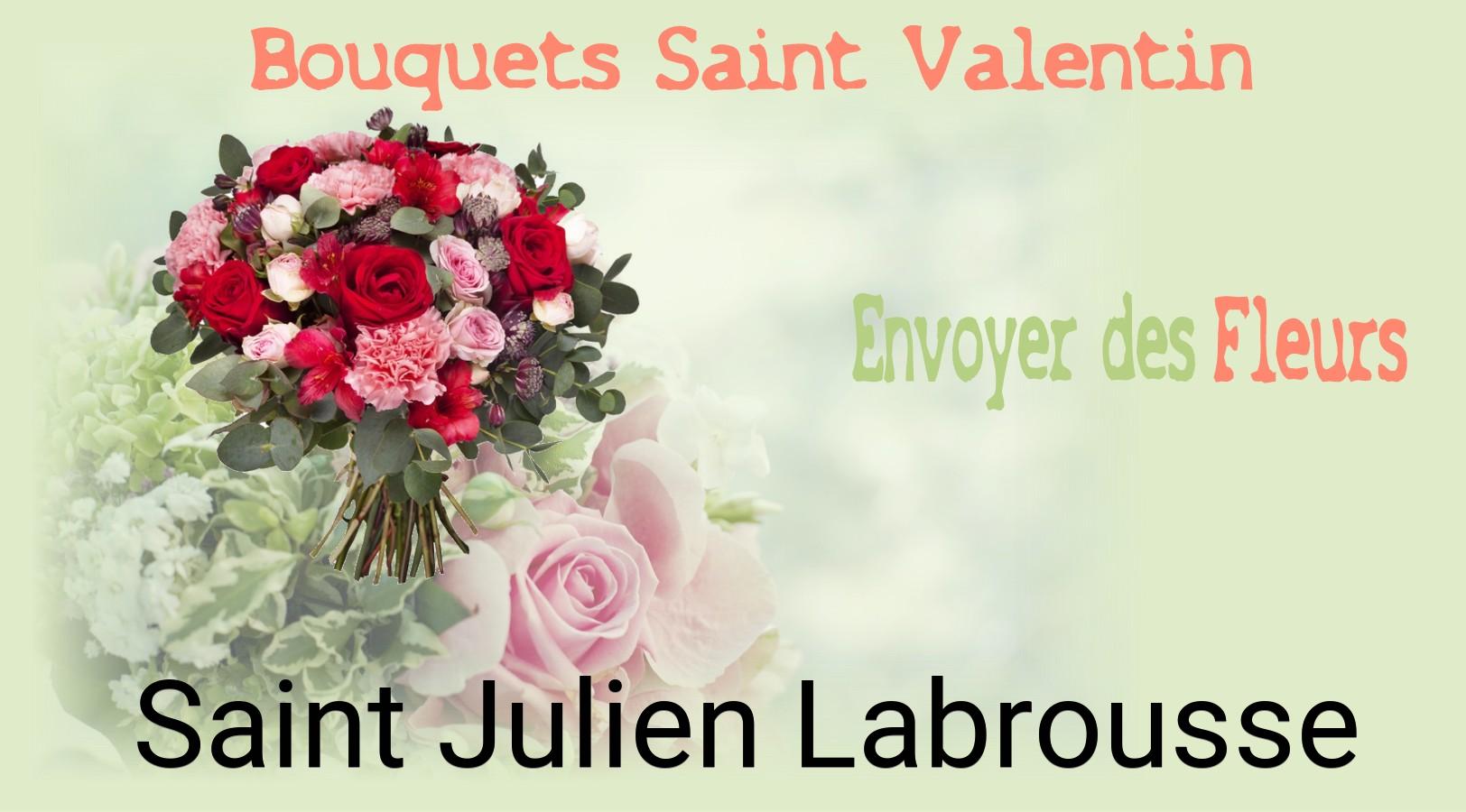 Roses de Saint-Valentin livrées à Saint-Julien-Labrousse
